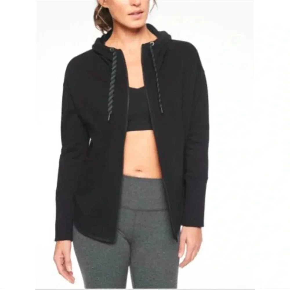 Athleta Cozy Karma Jacket Zip Up Hoodie Sweatshirt Women XS